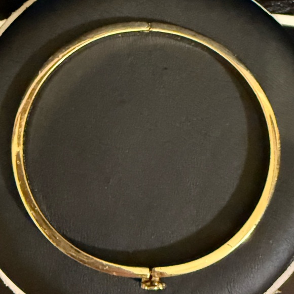 Kate Spade New York Gold Tone Hinged Bangle Bracelet - Picture 3 of 5